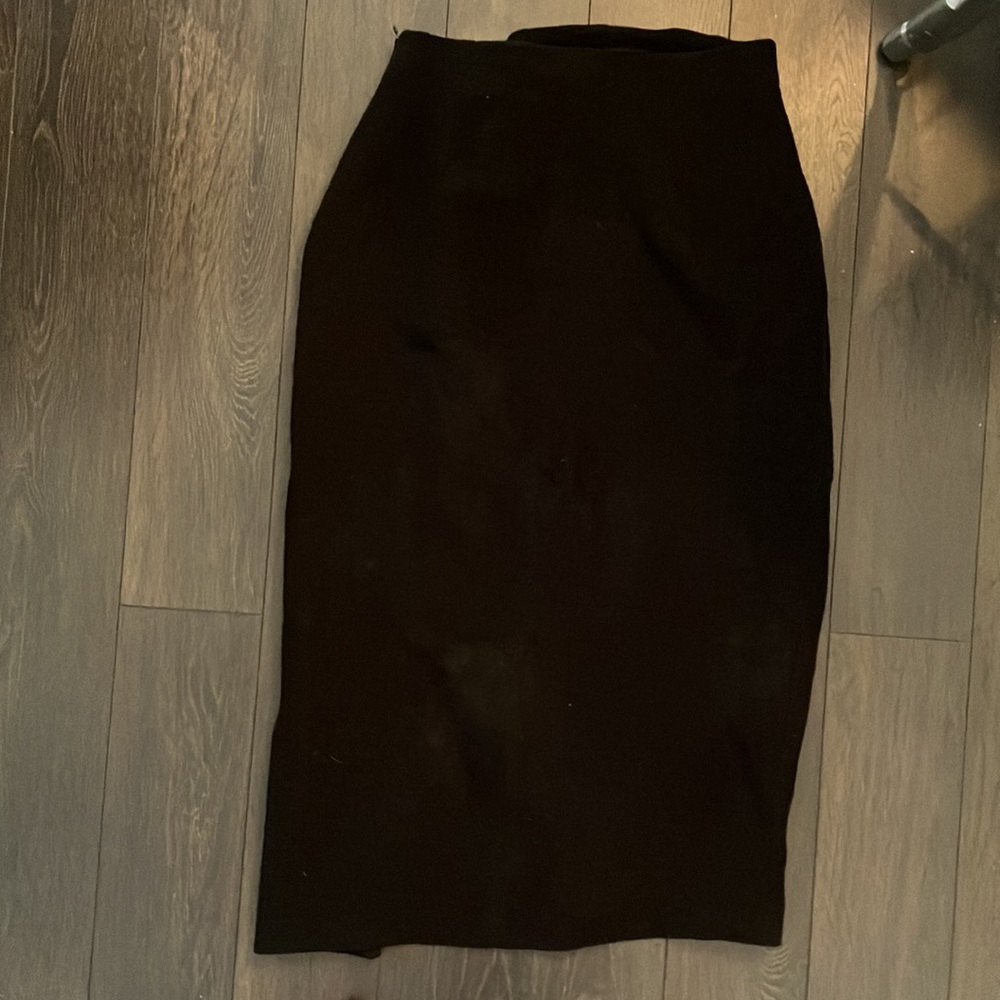 Midi slit black skirt - Picture 10 of 11